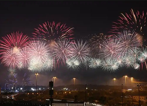 布尔津县焰火晚会